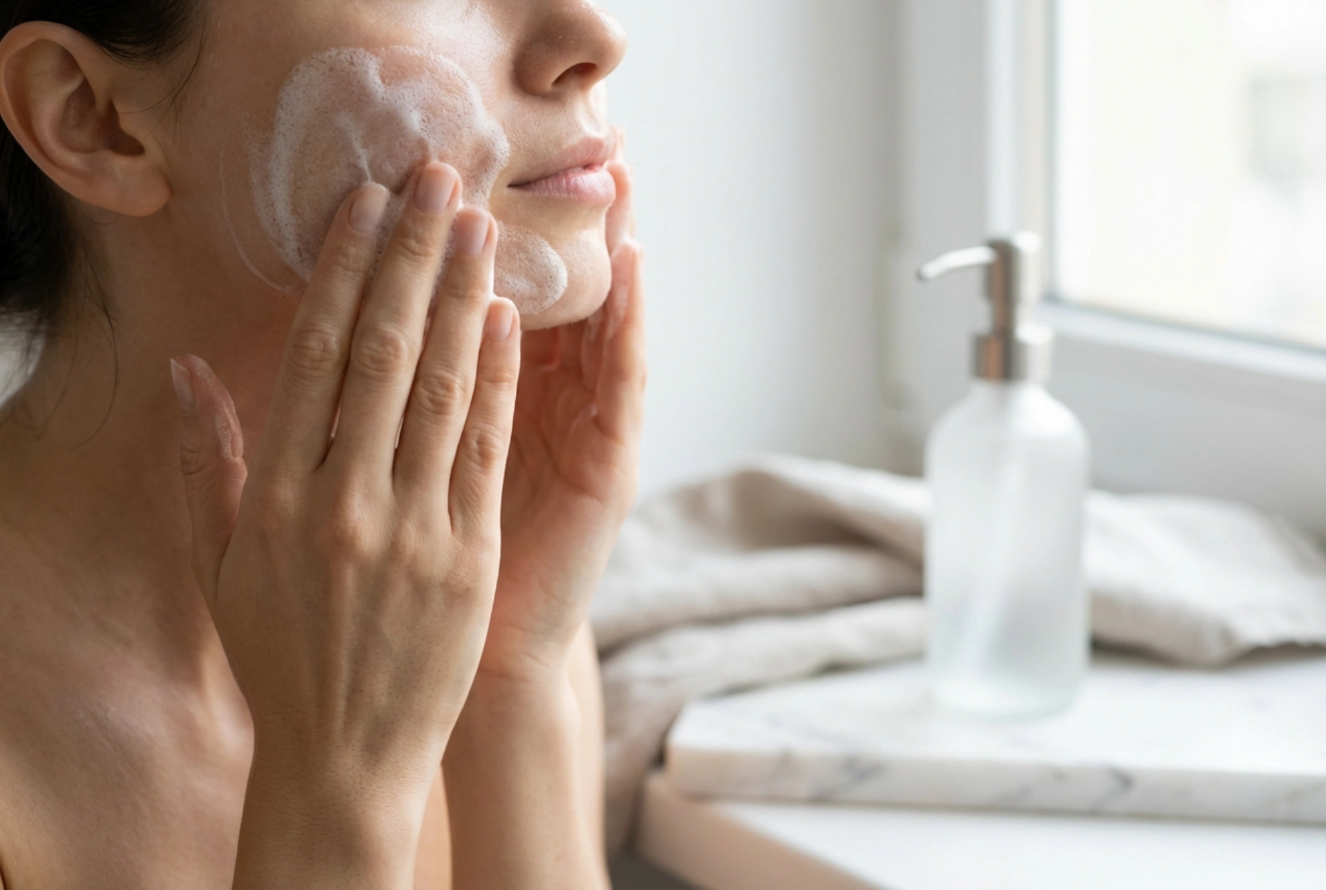 Ansigtsrensegel: Optimal Opskumning, Massage og Skylning