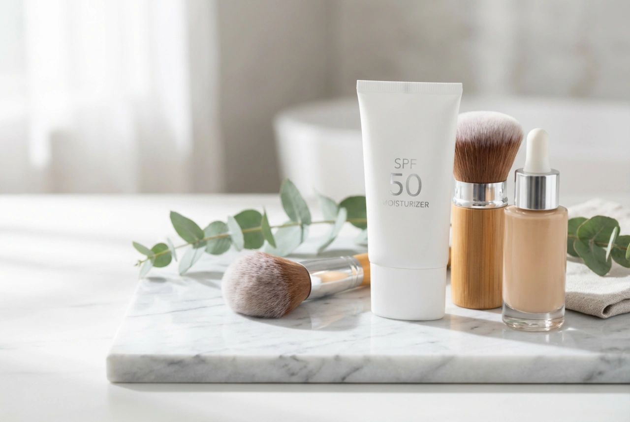 Fugtgivende dagcreme med SPF 50: Sådan integrerer du den i din makeup og hudpleje