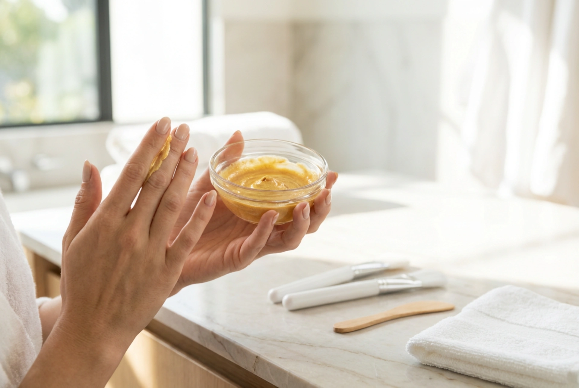 Guldmaske til ansigtet i hjemmeplejen: Sådan påfører og fjerner du den