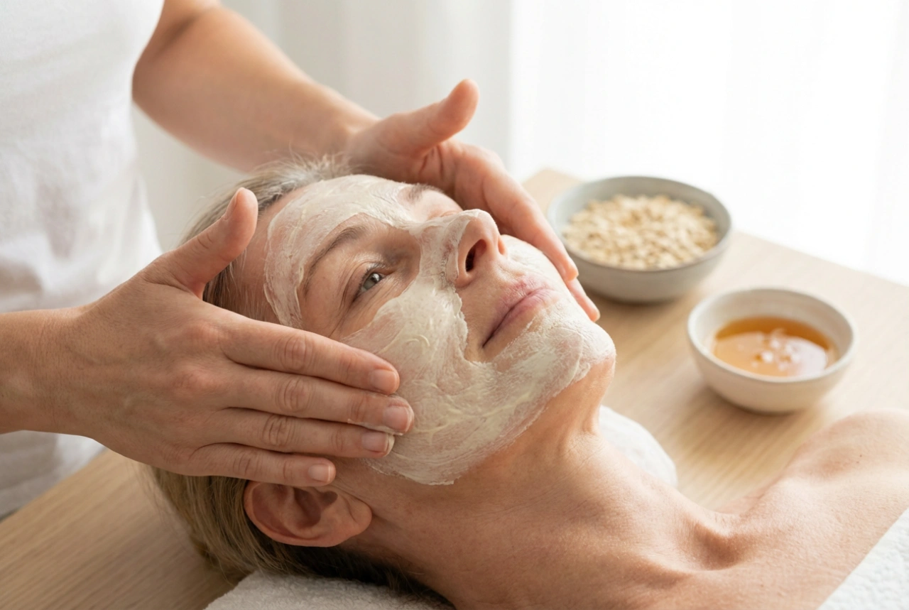 Hjemmelavede ansigtsmasker efter 60: Skånsomme formler og påføringsmetode
