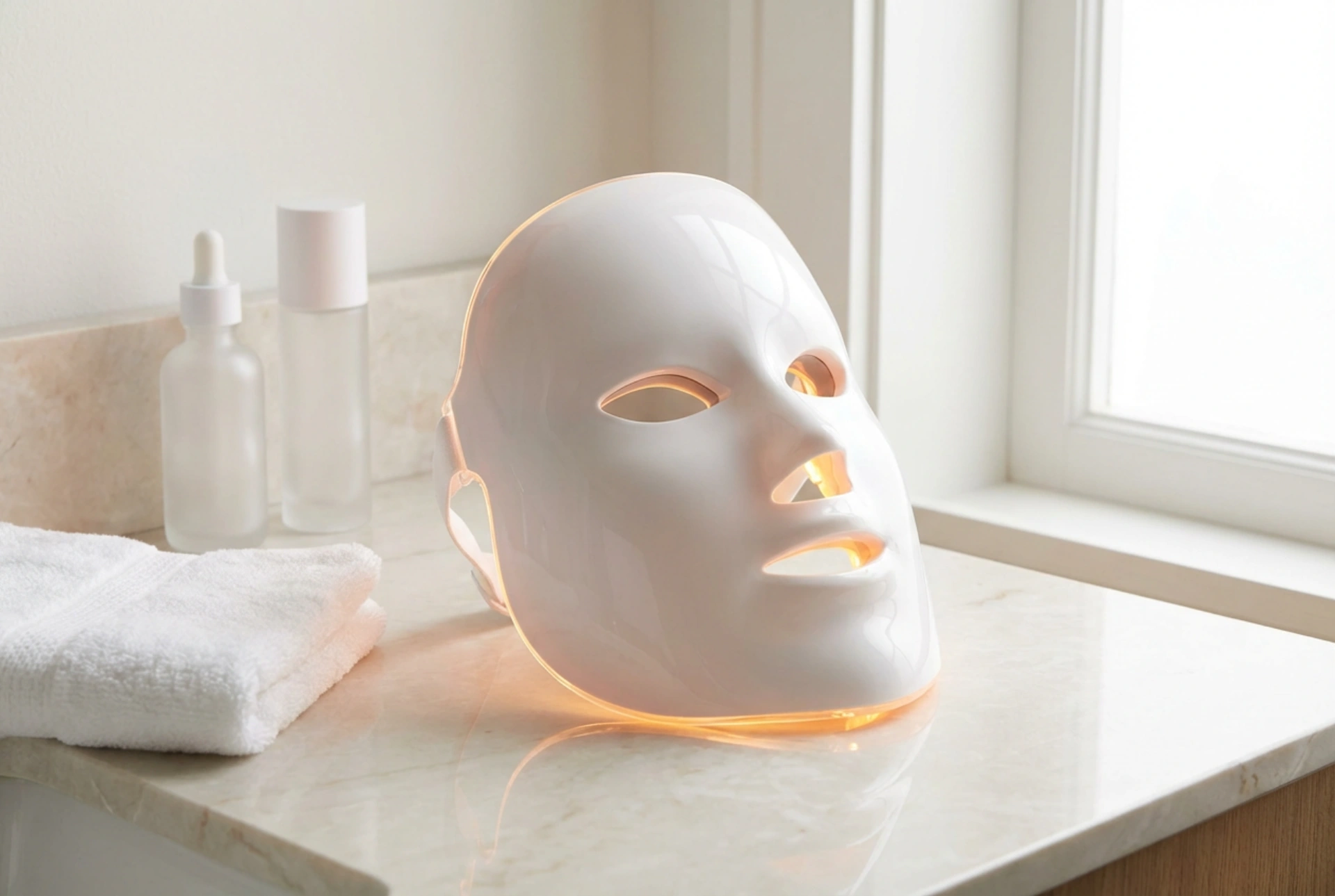 LED-ansigtsmaske: principper for brug, sessionstid og pleje