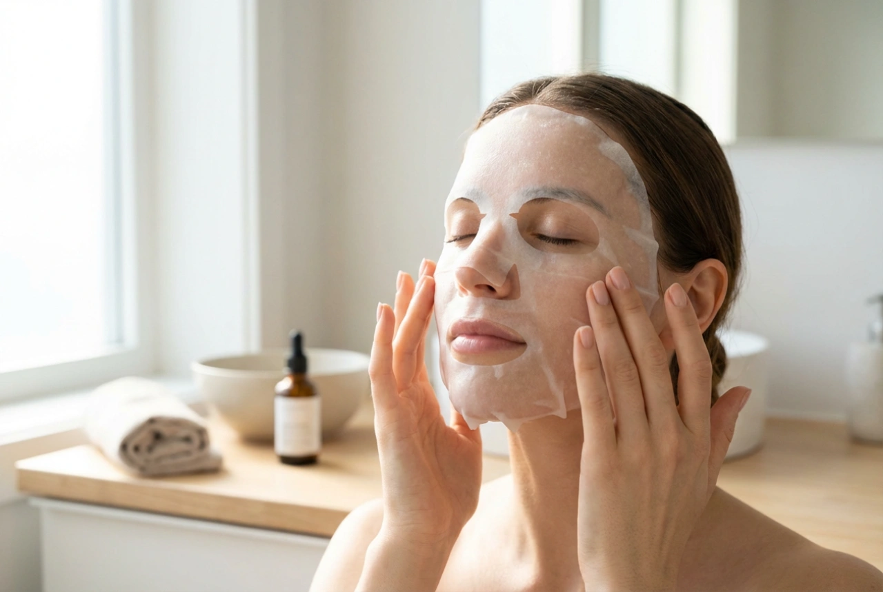 Sheet mask til ansigtet derhjemme: tilpasning, tid og fejl