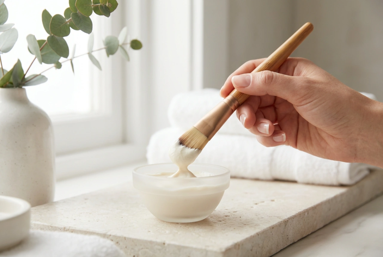 Fugtgivende ansigtsmaske: ingredienser, påføring og fjernelse