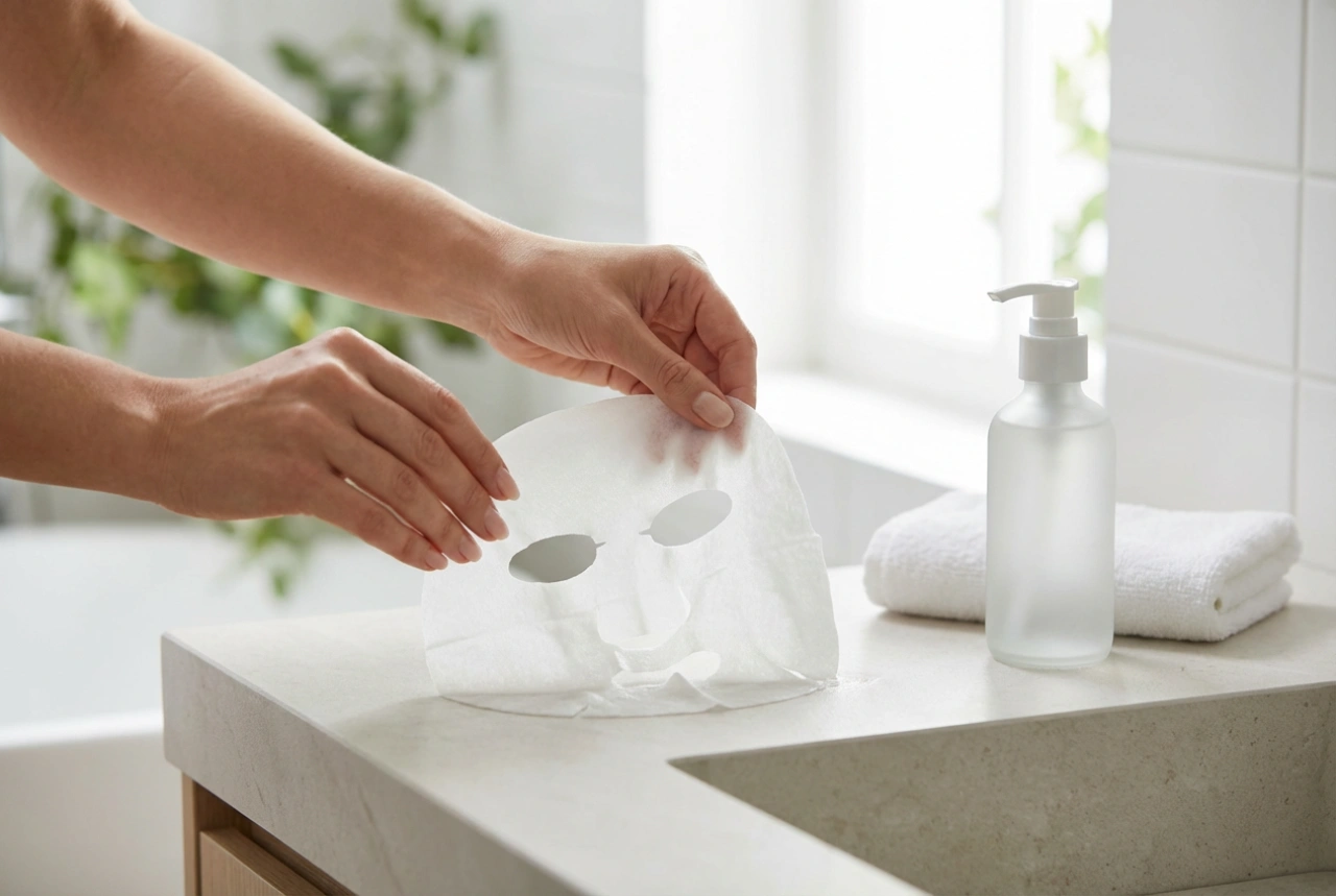 Stofmaske til ansigtet: Påføring, virketid og fjernelse