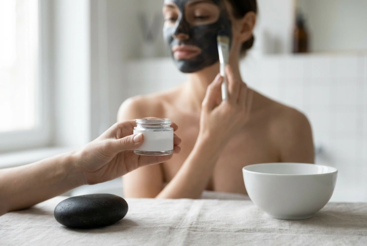 Maske med aktivt kul: rensning trin for trin