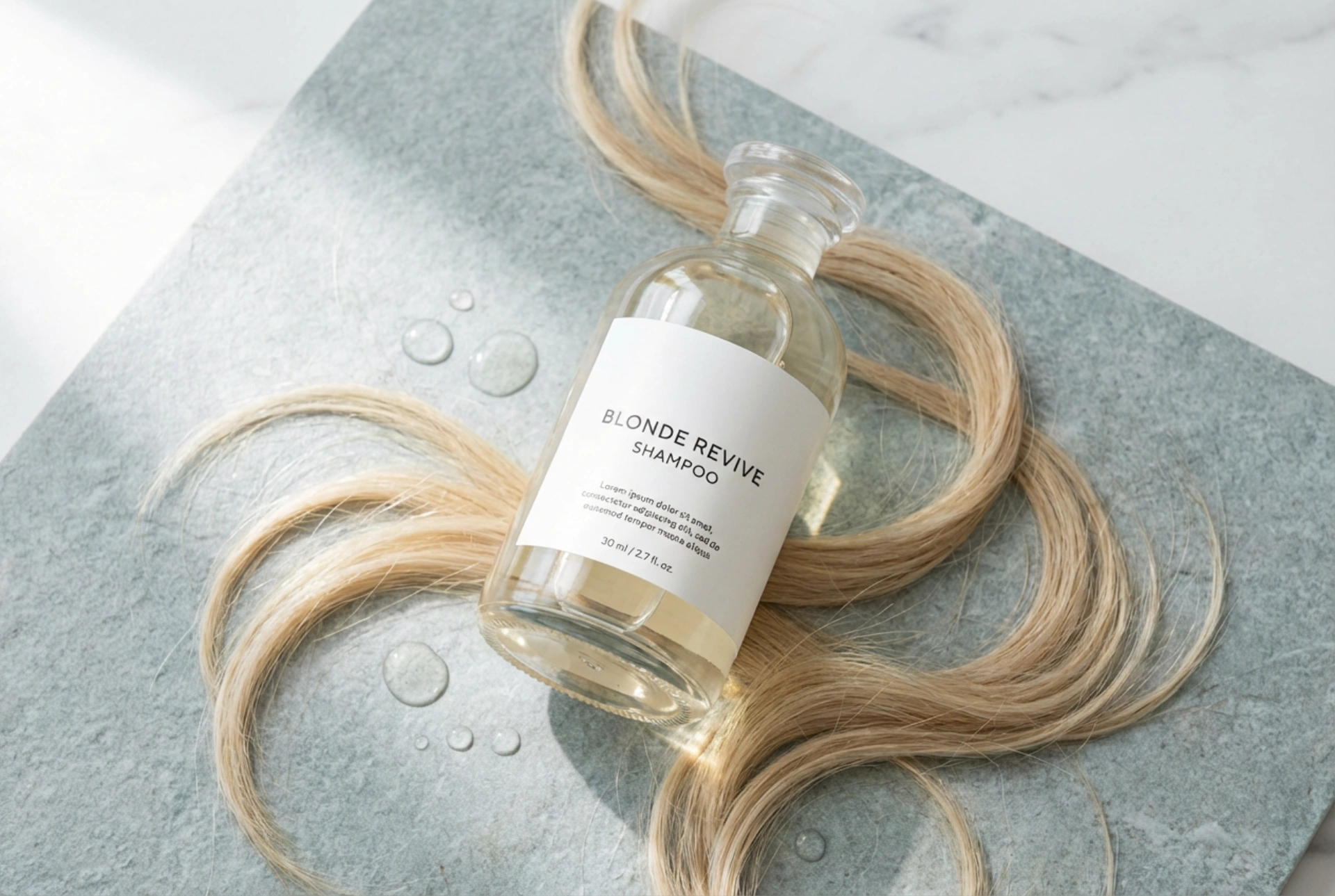 Subtil nuanceændring: farveshampoo til lyst hår og skånsom hårvask