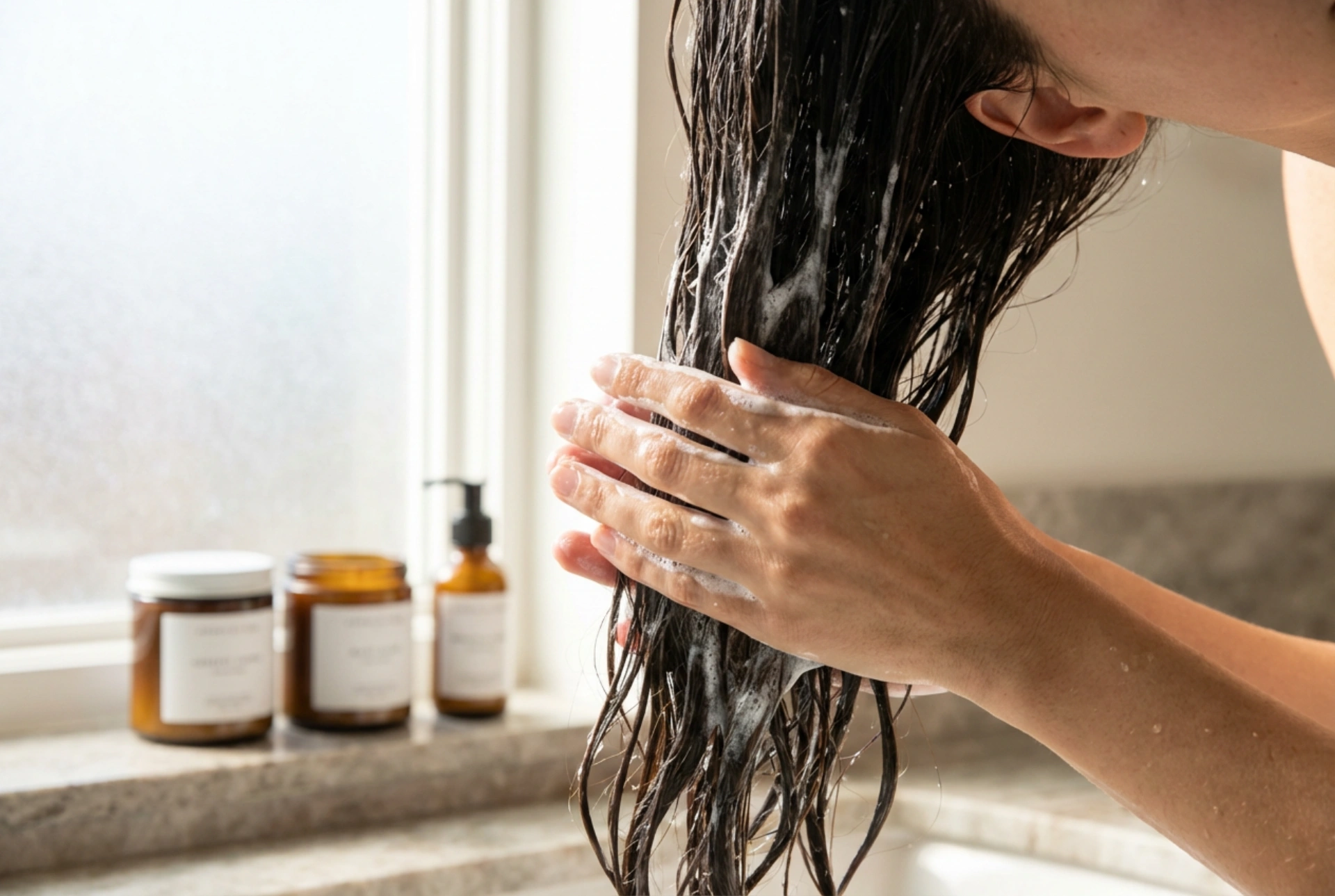 Beroligende shampoo: Sådan plejer du en sensitiv hovedbund under hårvask