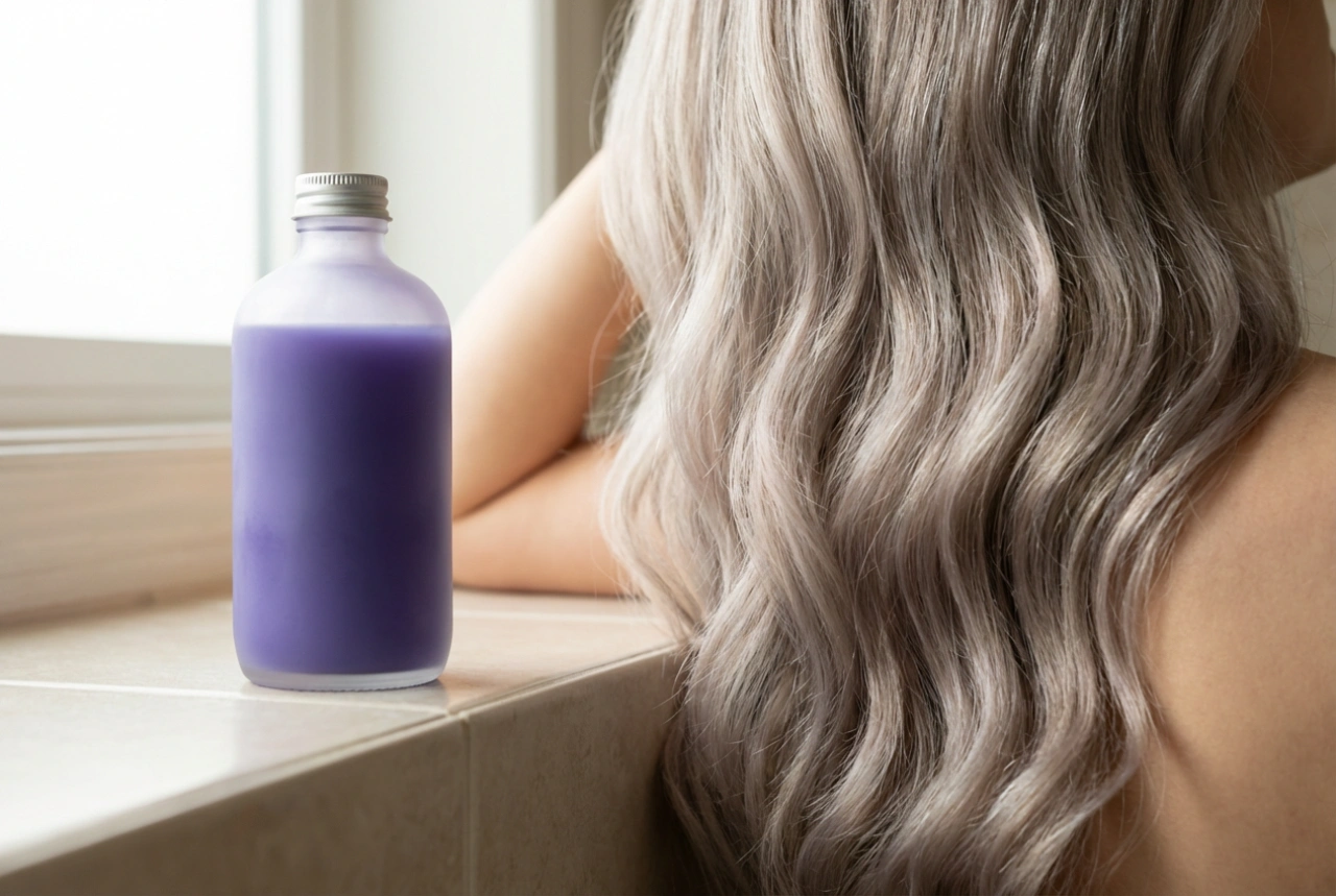 Lilla shampoo: Sådan neutraliserer du uønskede gule nuancer i håret