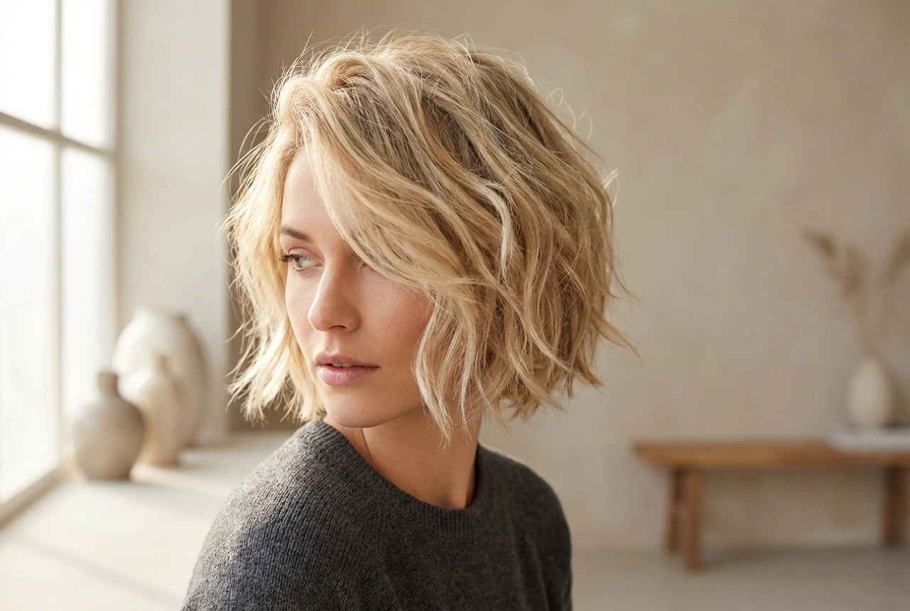 French crop-frisuren: tekstur, volumen og en mat finish