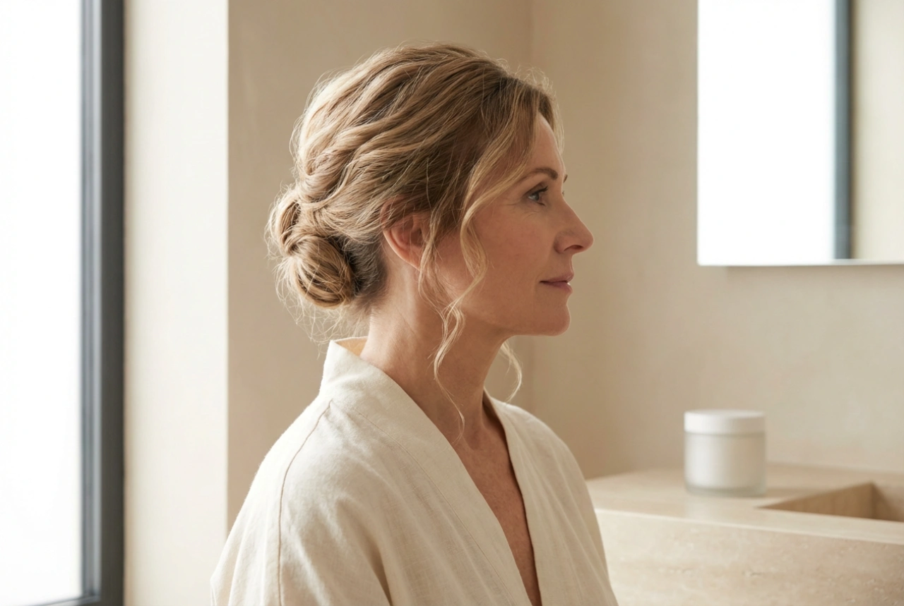 Elegant bryllupsfrisure for kvinder over 50: opsætninger og bølger trin for trin