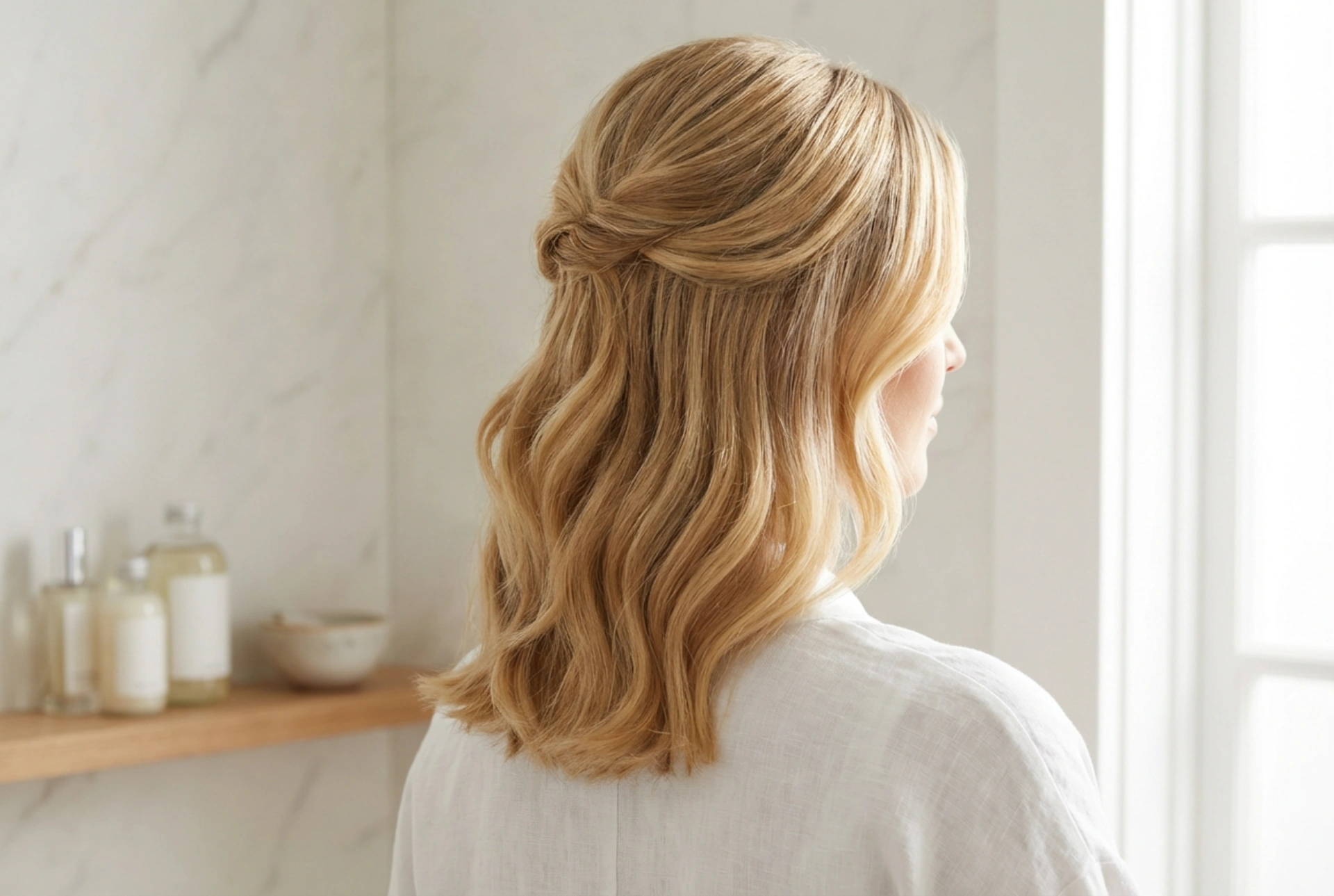 Bryllupsfrisurer til skulderlangt hår: Elegante opsætninger og bølger