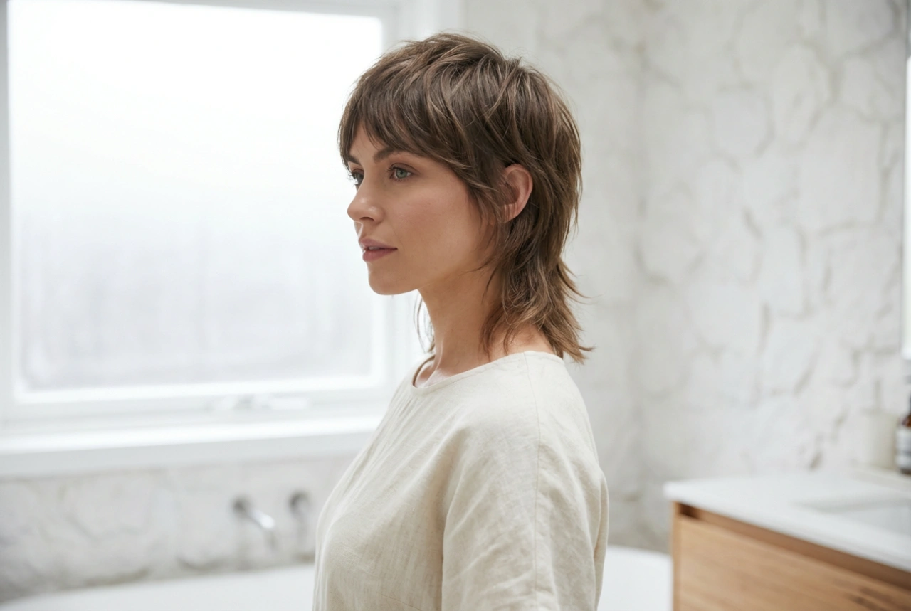Mullet-frisuren i en moderne udgave: styling, tekstur og hold
