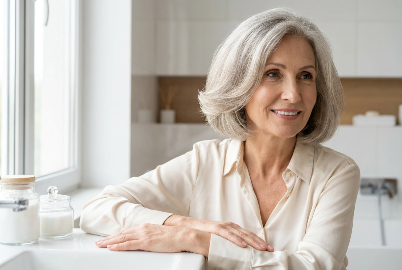 Foryngende frisurer til 70-årige: form, volumen og pandehår