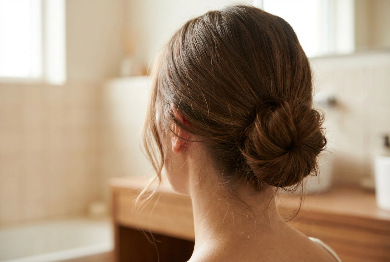 Dameknold: klassisk, lav og messy bun trin for trin