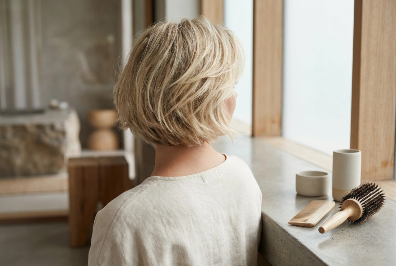 Hvordan man styler en kort kvindefrisure: volumen, tekstur og holdbarhed