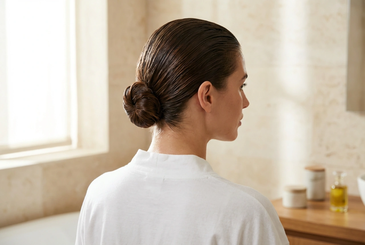Wet look-frisure: Elegant italiensk styling trin for trin