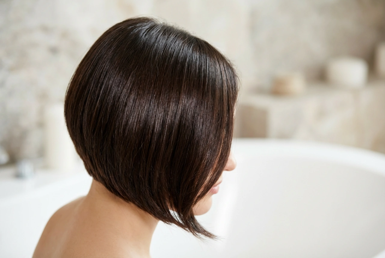 Asymmetri der virker: elegant sidehårsfrisure med glans