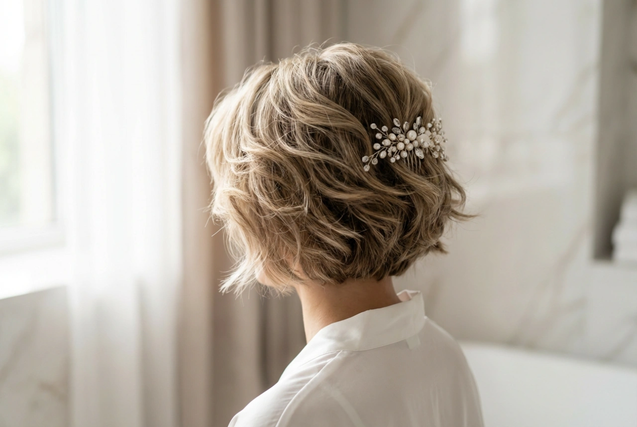 Kort hår til bryllup: Skab volumen i din brudefrisure