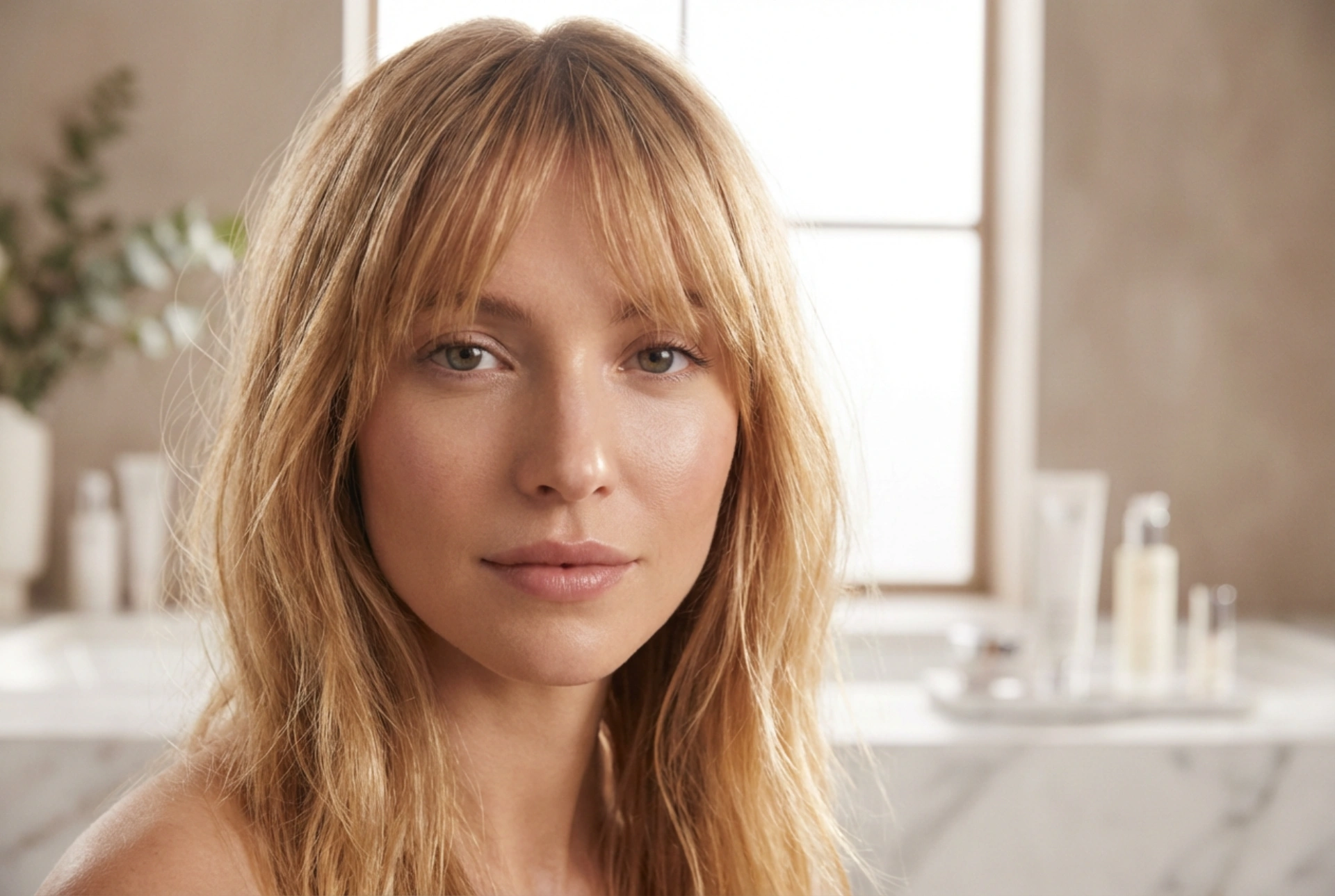 Frisurer til et aflangt ansigt med en lang næse: blødt pandehår og proportioner