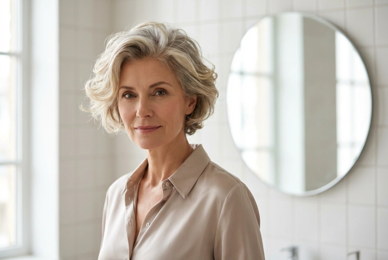 Volumen uden toupering: elegante frisurer til fint hår til kvinder på 50+