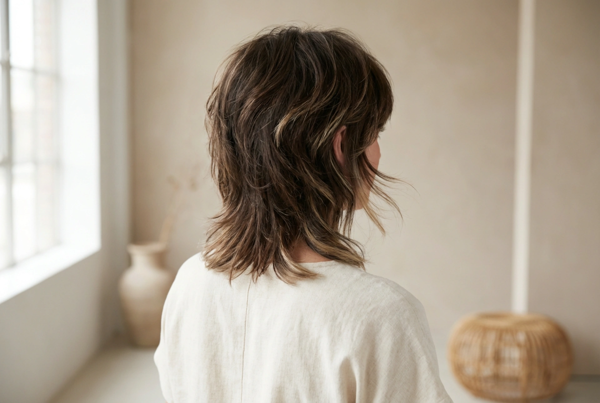 Moderne mullet: frisure trin for trin, tekstur og volumen