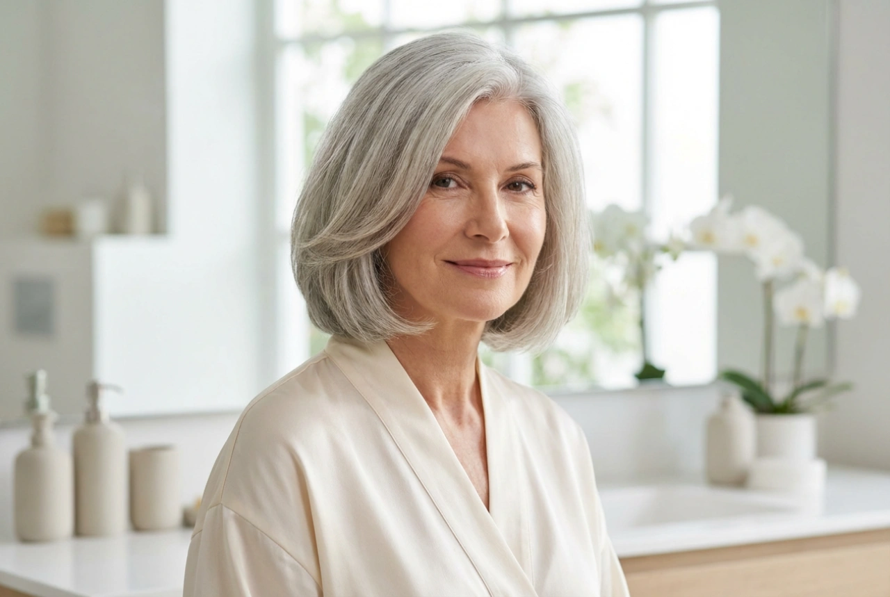 Damefrisurer til gråt hår: klipninger, volumen og glansfuld styling