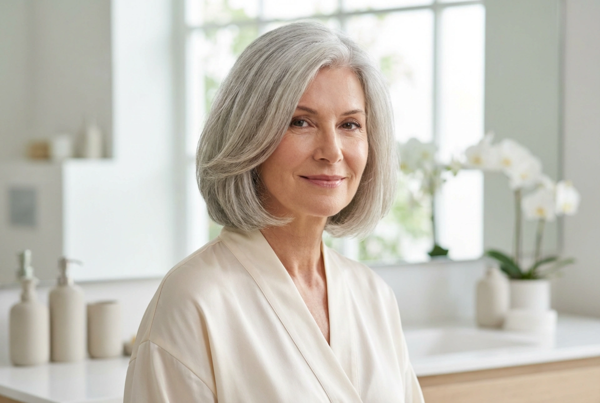 Damefrisurer til gråt hår: klipninger, volumen og glansfuld styling