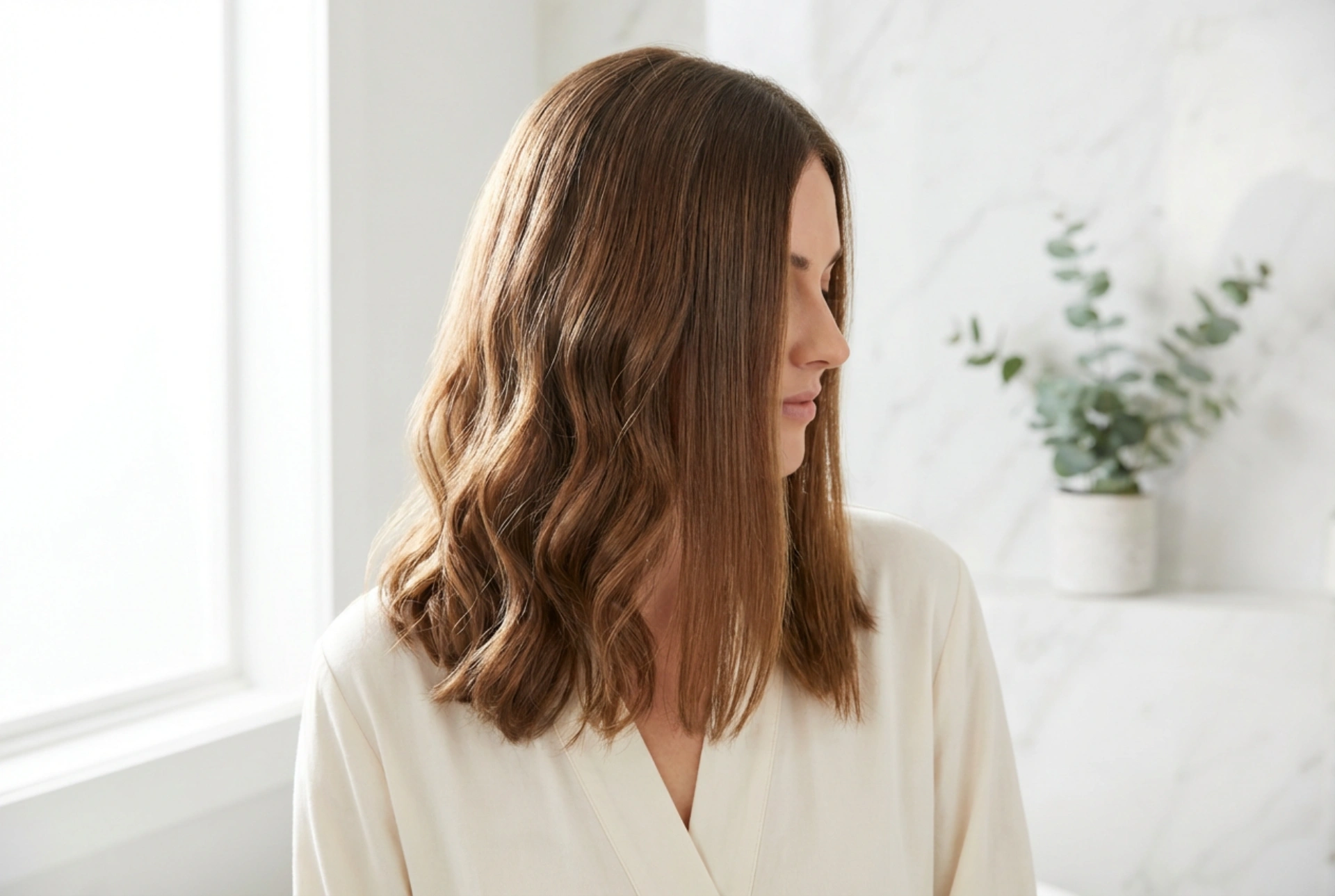 Styling af skulderlangt hår: Bølger, glat bob og halve opsætninger på 10 minutter