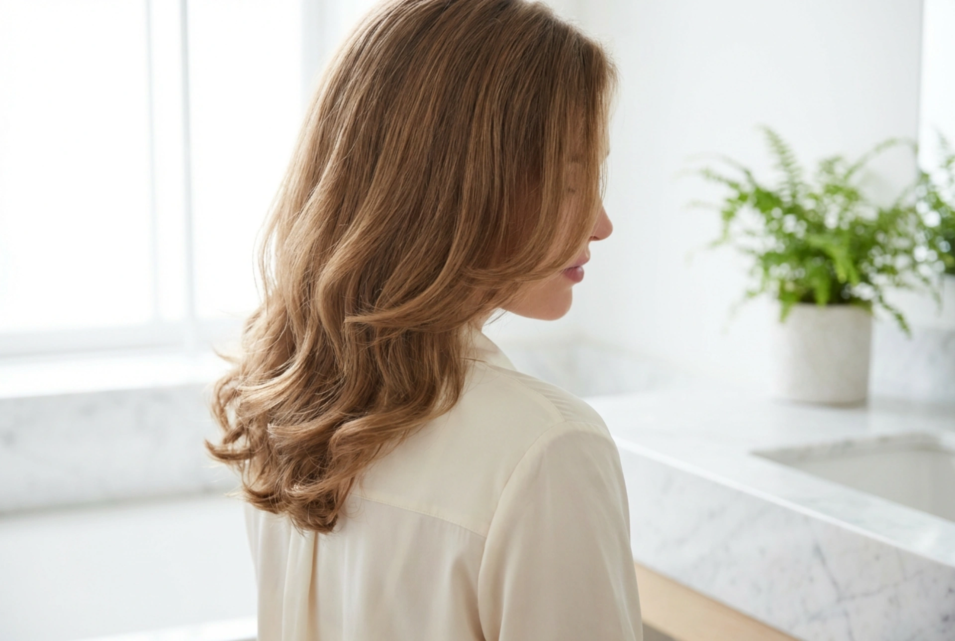 Etageklippet hår: hverdagsstyling, volumen og pleje af spidserne