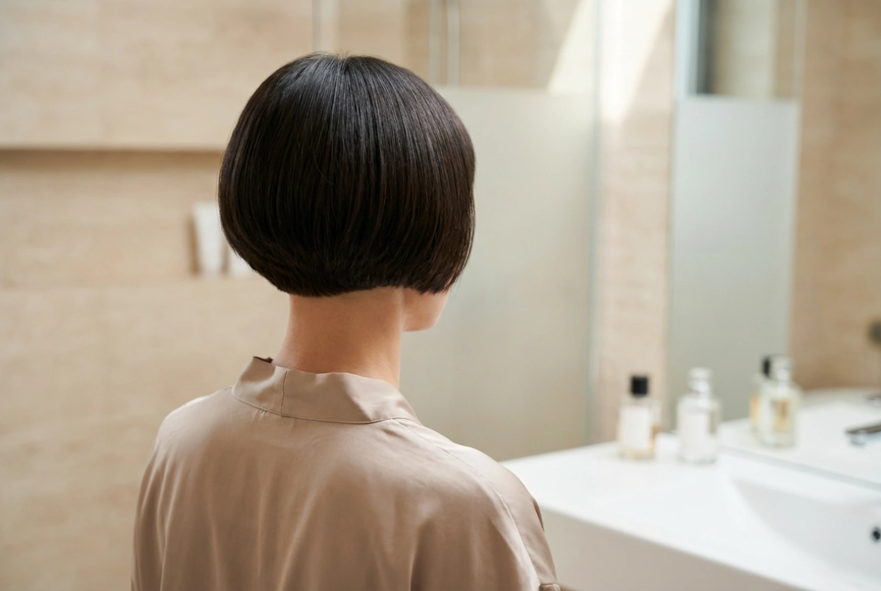 Bob-frisure til kort hår: styling af nakken og tilføjelse af volumen