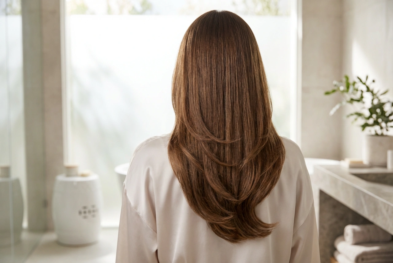 Klipninger til langt hår: lag, U-form og daglig styling