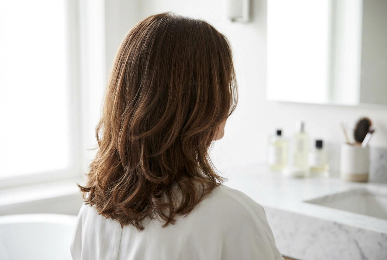 Skulderlangt etageklippet hår: hvordan man klipper og styler lag