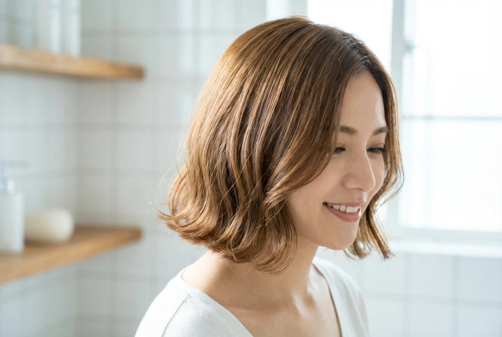 Lang bob som hverdagsfrisure: styling og fiksering