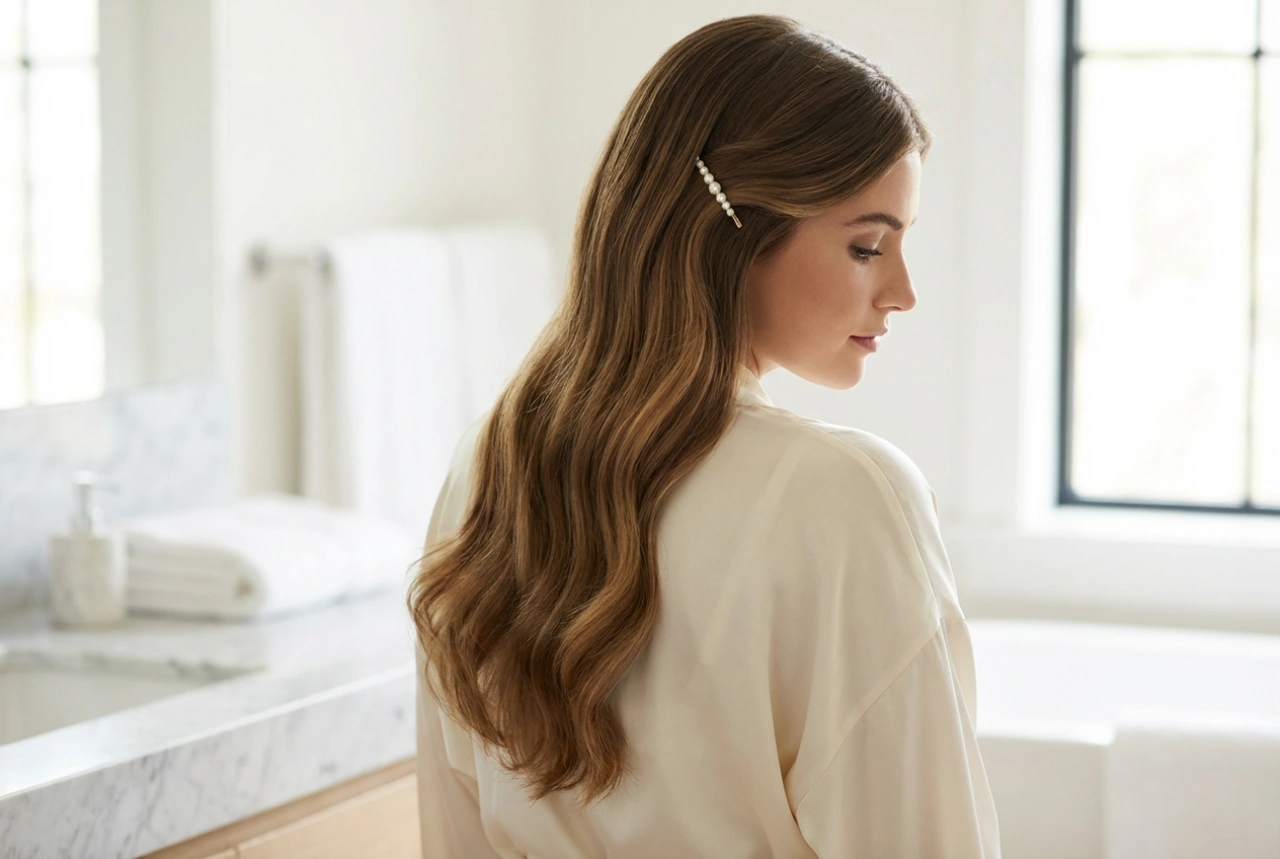 Subtil elegance: Festlig frisure til langt hår uden toupering