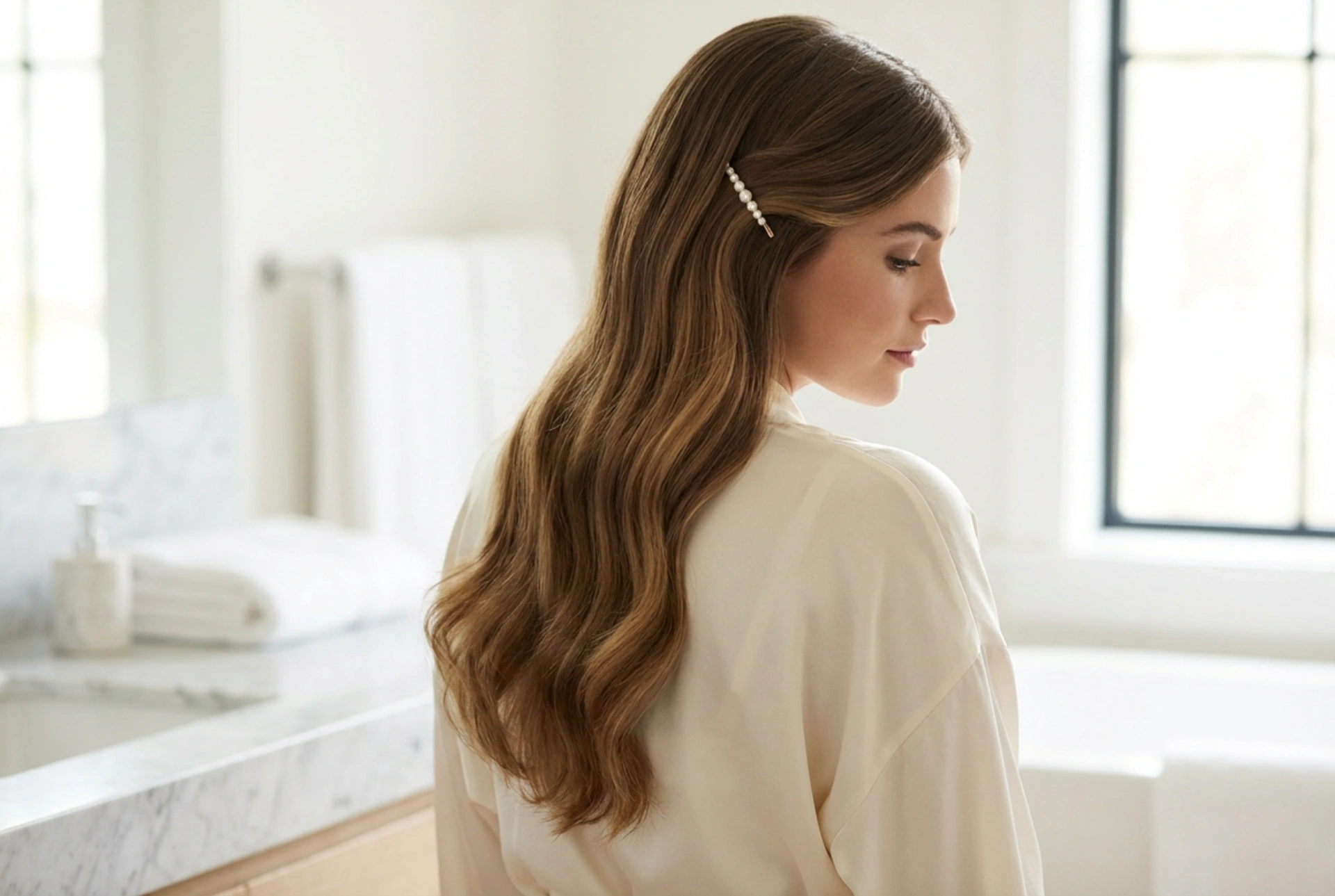 Subtil elegance: Festlig frisure til langt hår uden toupering