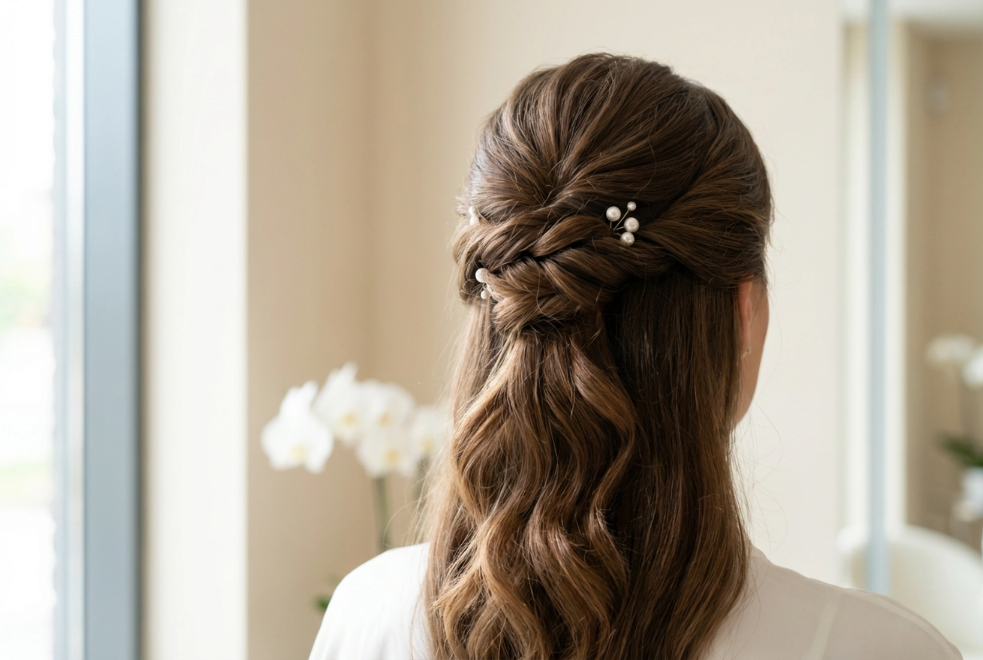 Elegant opsat hår til bryllup: Trin-for-trin guide til langt hår