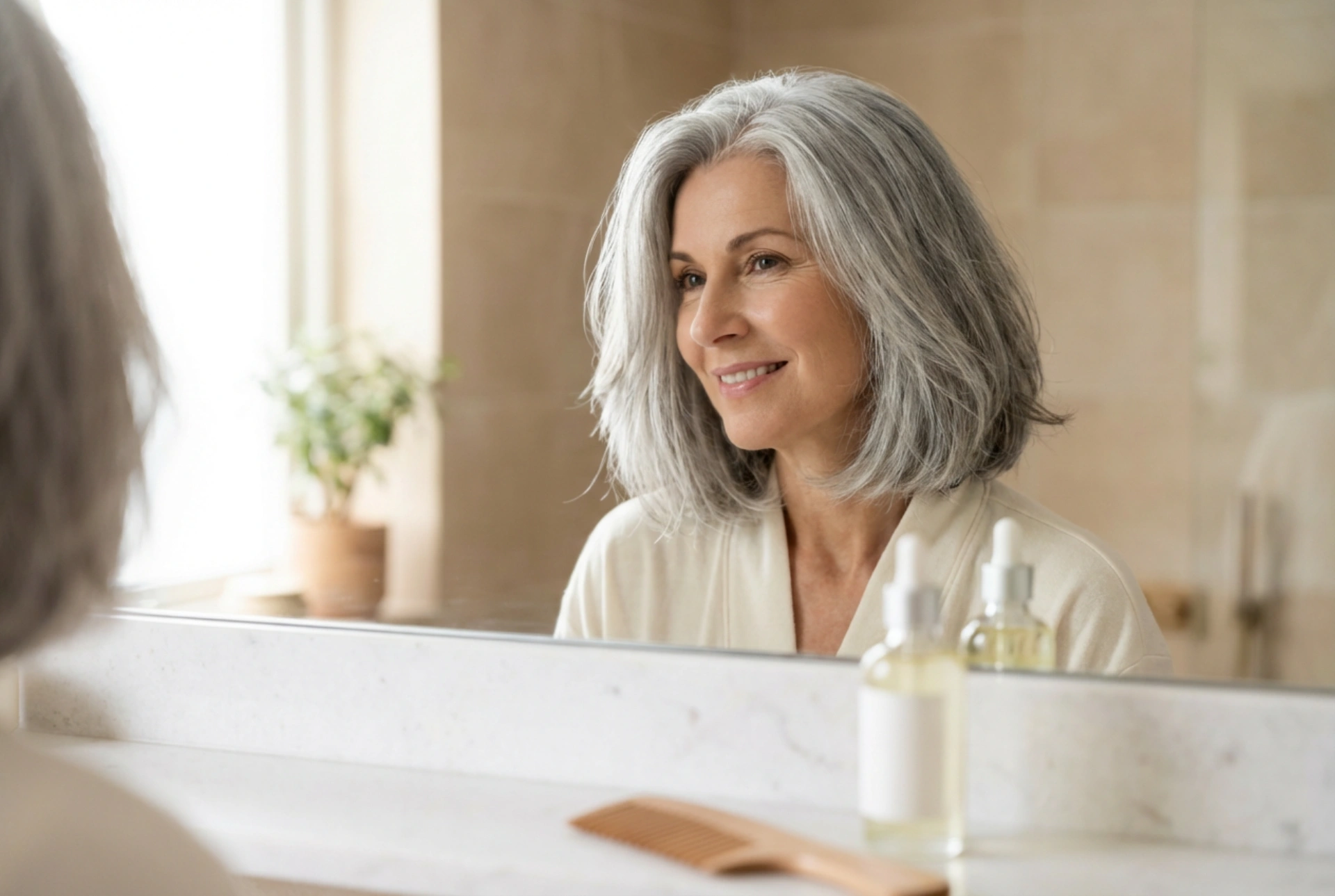 Grå lokker med karakter: frisurer til gråt hår