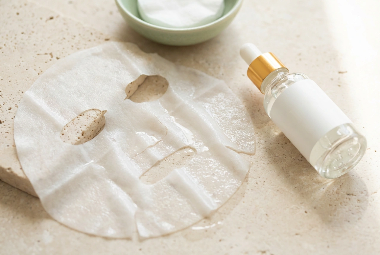 Sheet masks til ansigtet: påføring, tid og brug af essens
