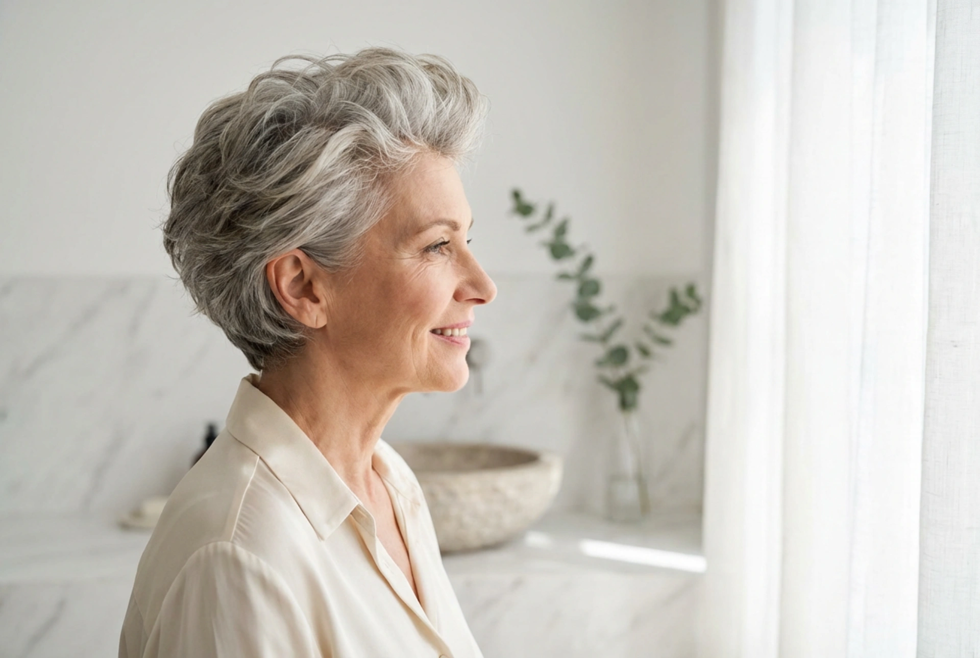 Korte frisurer til kvinder over 50: Foryngende effekter med volumen og tekstur
