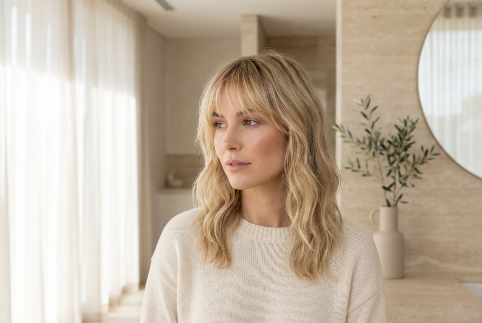 Pandehår til et rundt ansigt: Optisk slankende effekt uden blinde valg