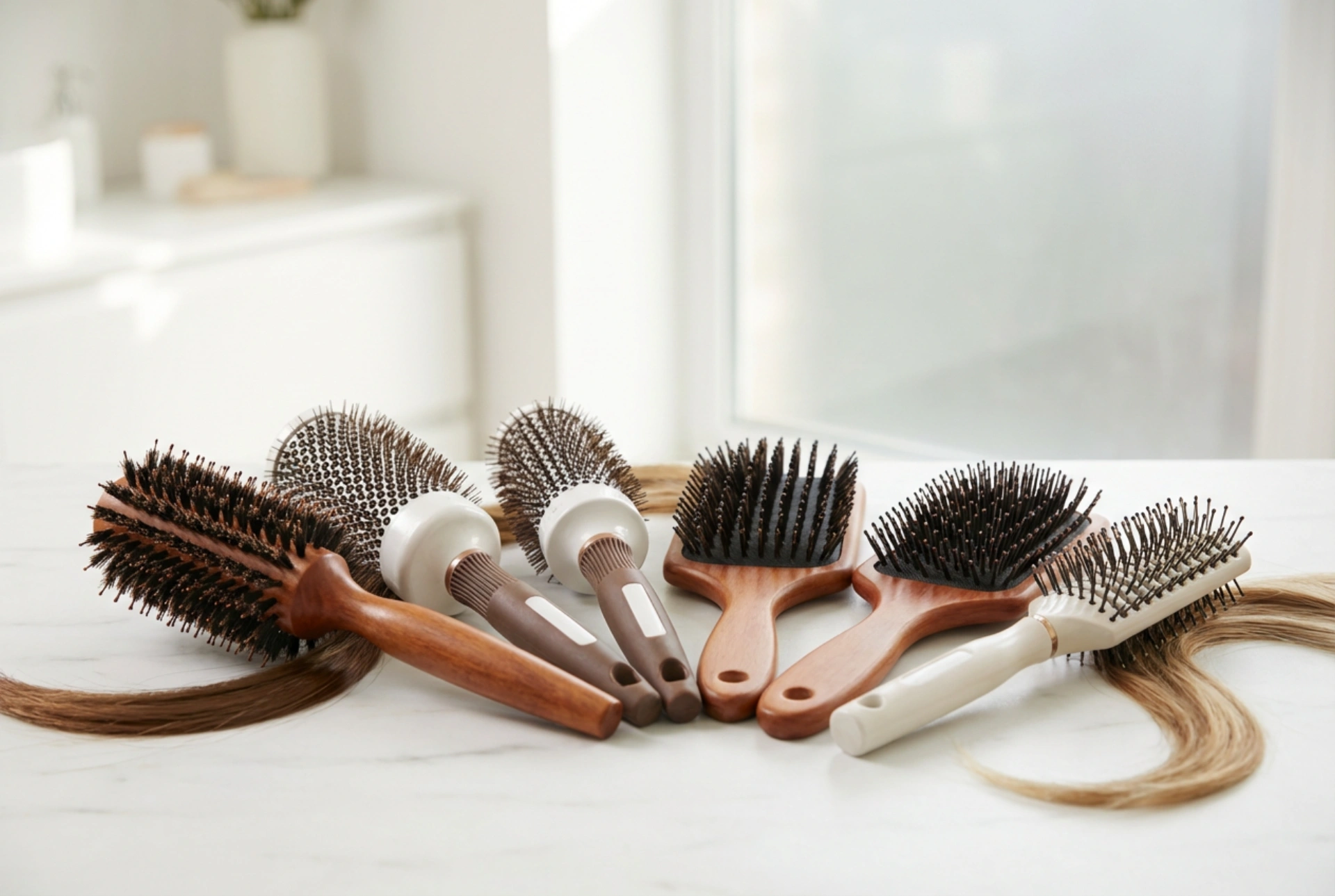 Hårbørste til styling: hvordan man vælger form og styler forskellige længder