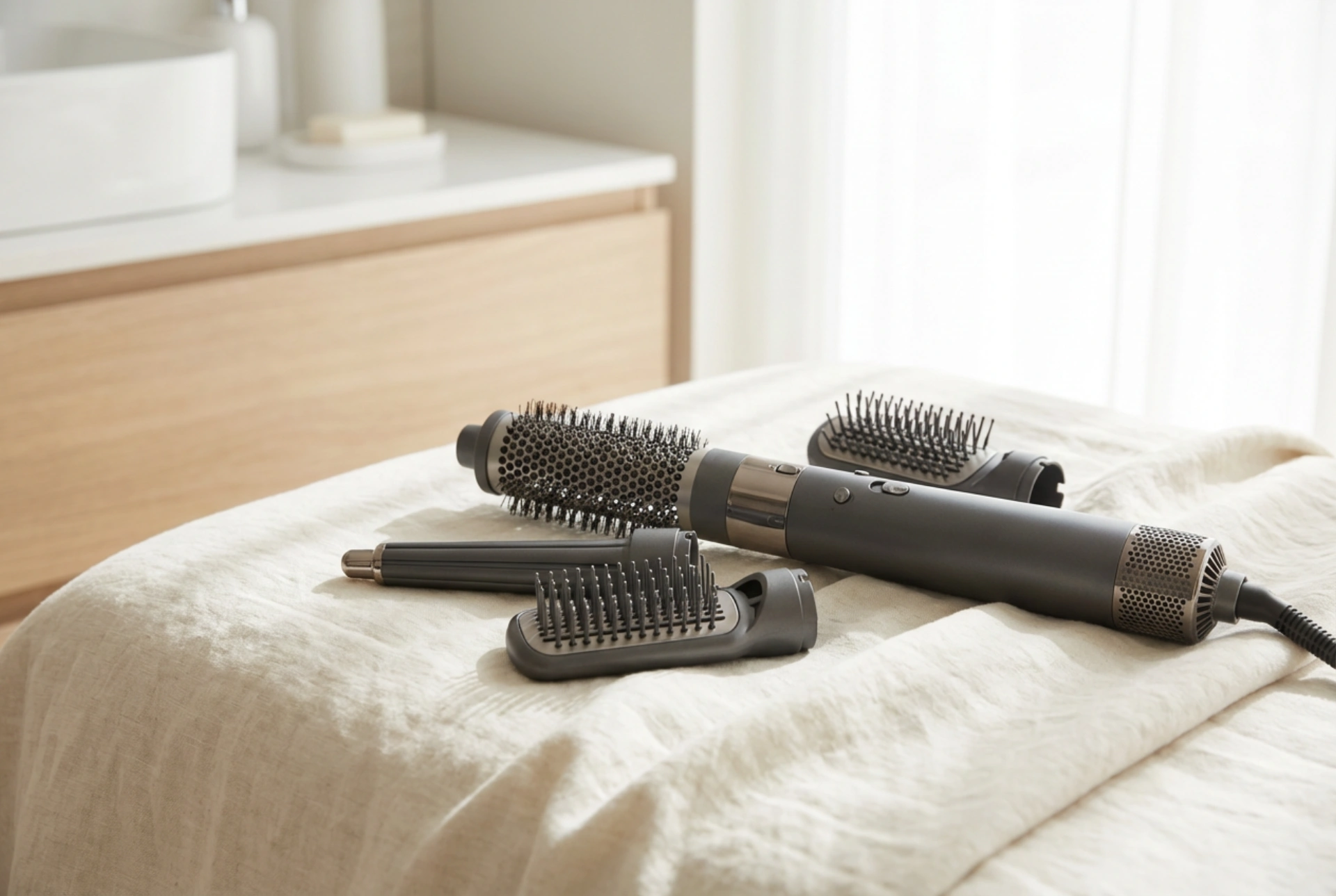 Varmluftsbørster: Sådan vælger du tilbehør og styler forskellige hårlængder