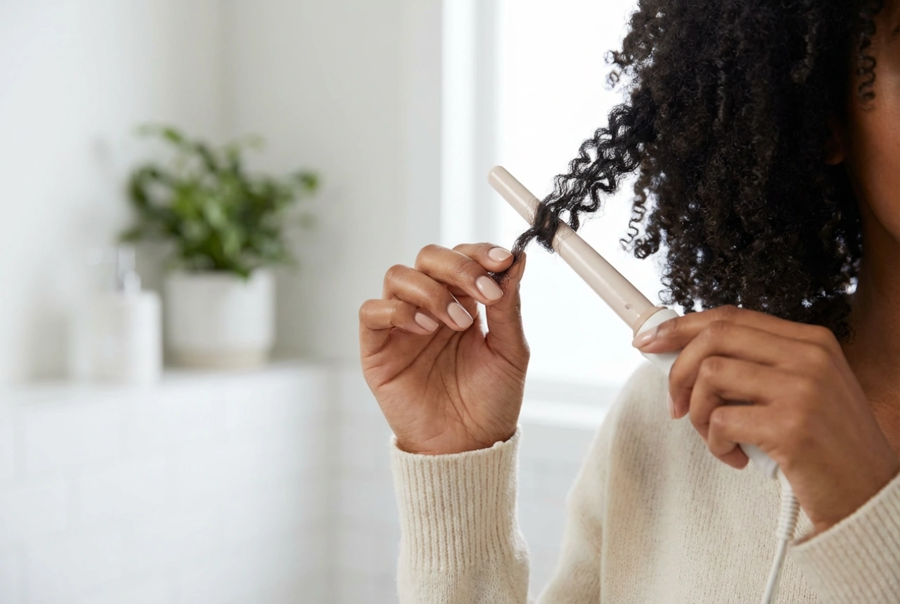 Afro-krøller med krøllejern: Trin-for-trin guide til små, spændstige lokker