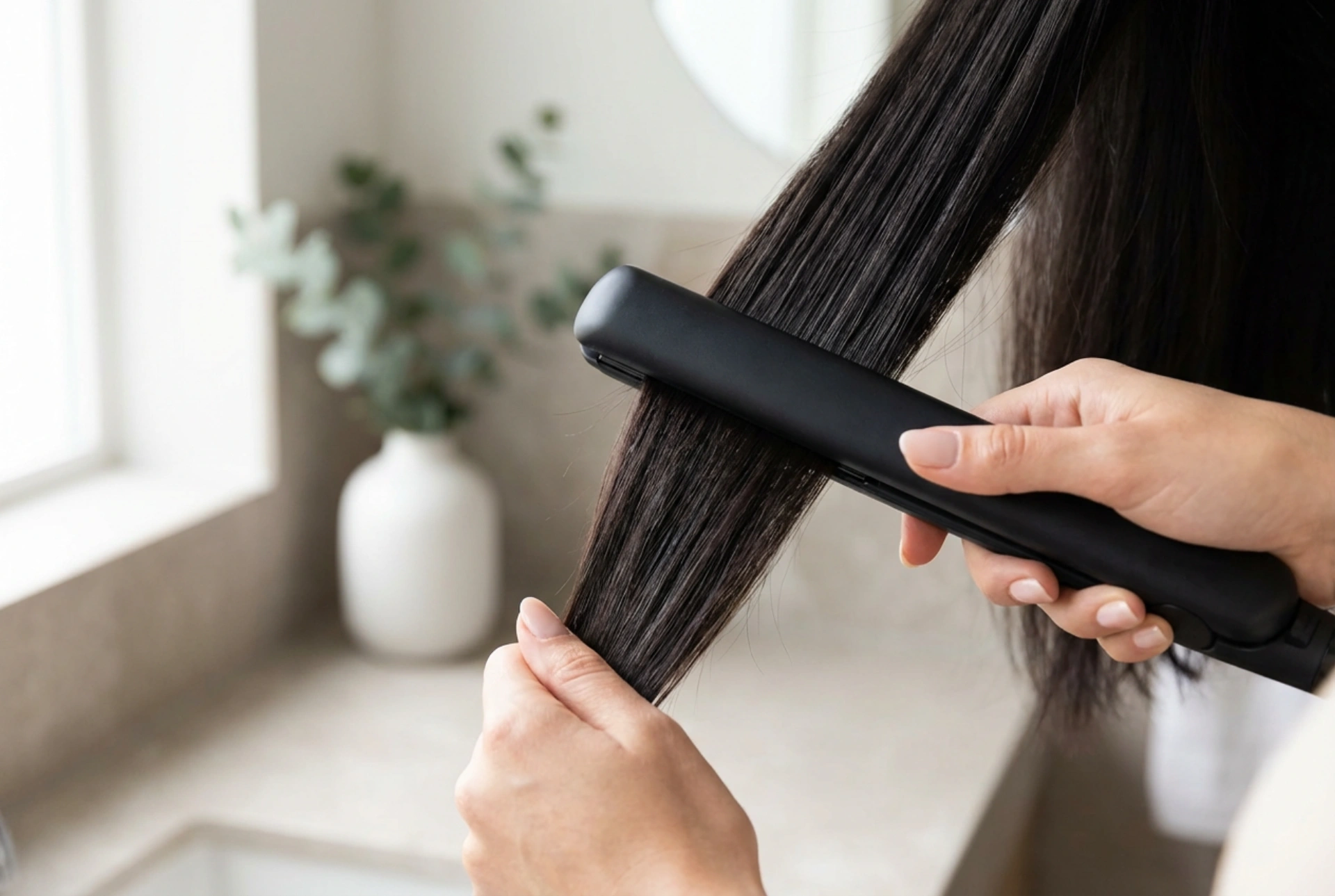 Professionelt glattejern til tykt hår: plader og arbejdshastighed