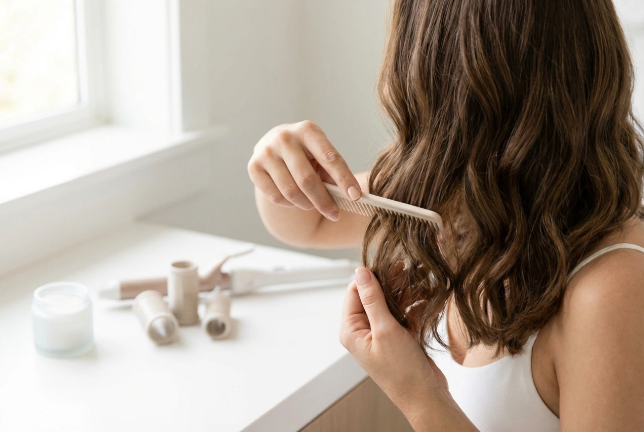 Krøller i mellemlangt hår: 4 teknikker fra krøllejern til papillotter