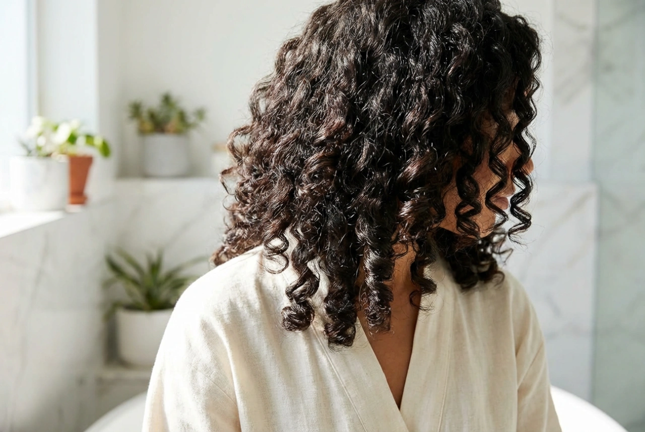Krøller i skulderlangt hår: volumen og form, der holder