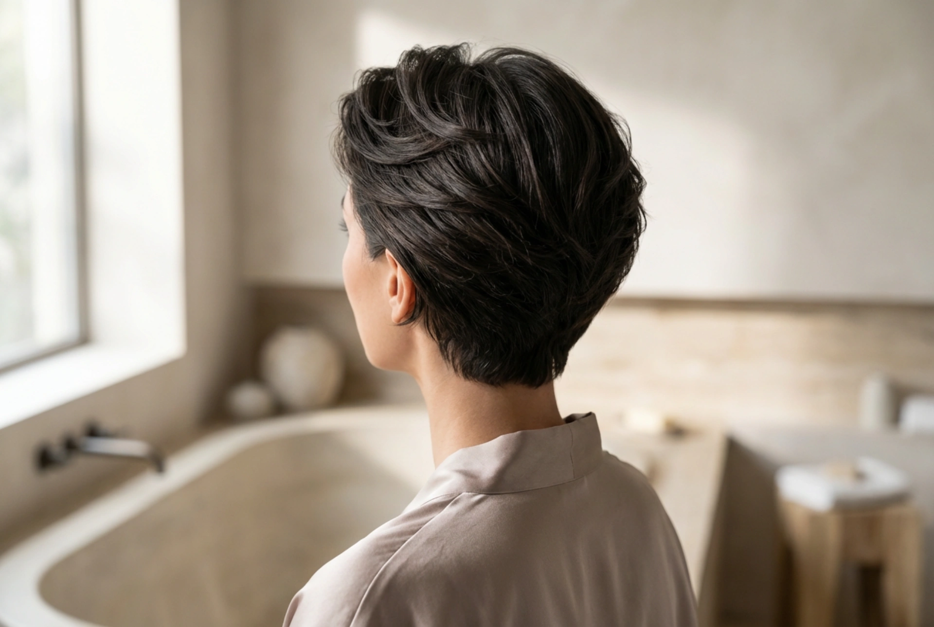 Styling af kort hår: volumen, retning og finish