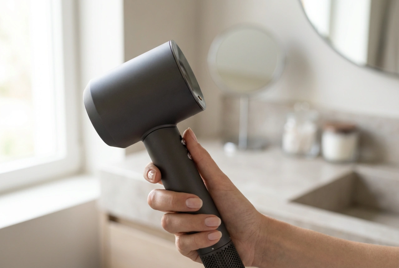Professionel hårtørrer: hvad er forskellen, og hvordan indstiller man luftstrømmen