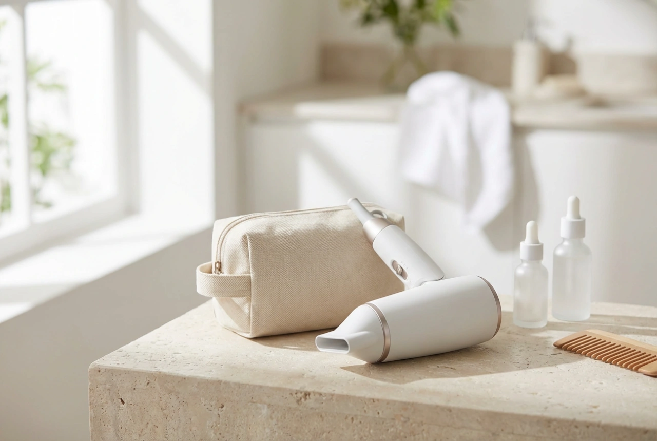 Rejsehårtørrer: Sådan vælger du en let, foldbar og kraftfuld model