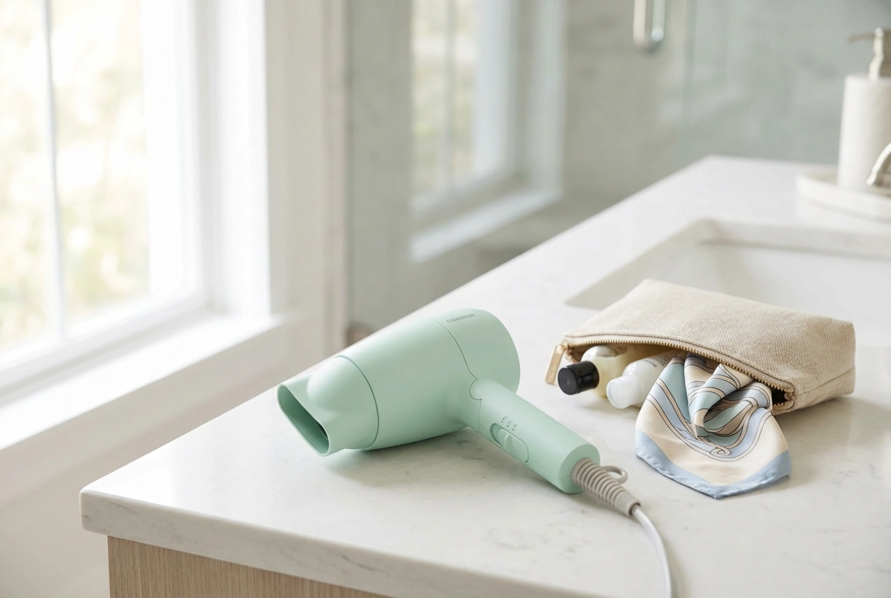 Lille ionisk hårtørrer: rejsetips og sikker tørring
